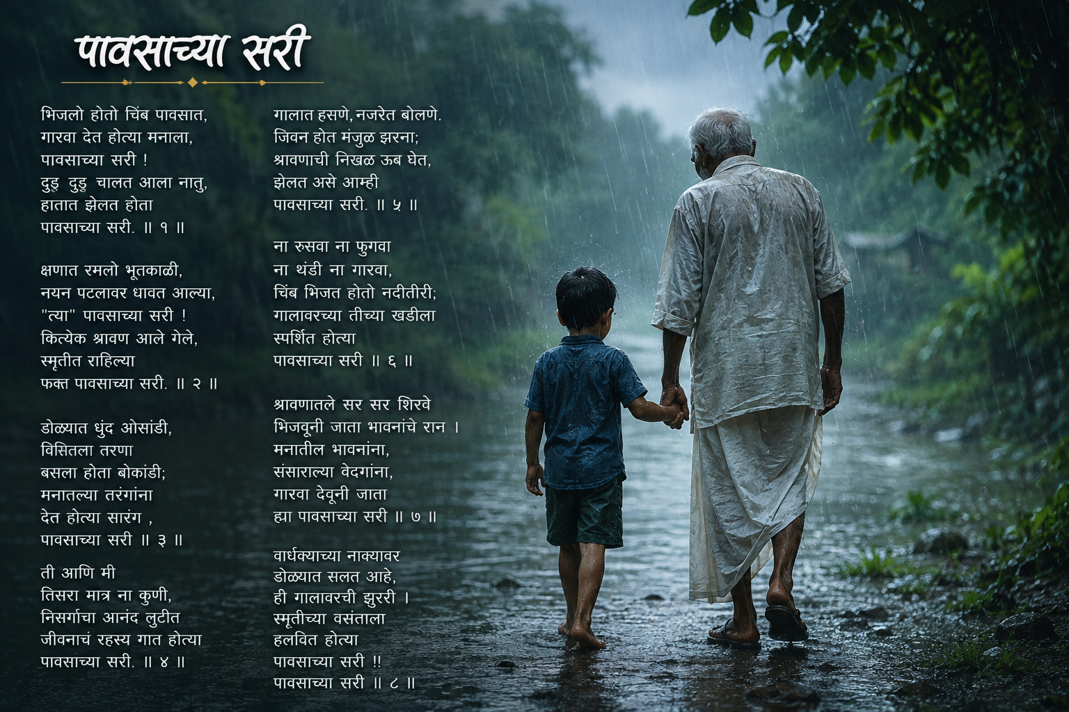 पावसाच्या सरी